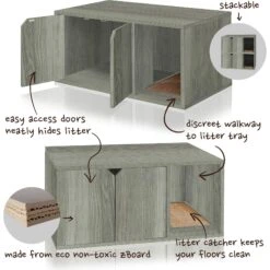 Way Basics ZBoard Paperboard Modern Enclosed Cat Litter Box -Pet Cat Supplies Store 280425 PT3. AC SS1800 V1690291580