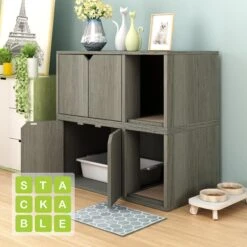 Way Basics ZBoard Paperboard Modern Enclosed Cat Litter Box -Pet Cat Supplies Store 280425 PT4. AC SS1800 V1690291626