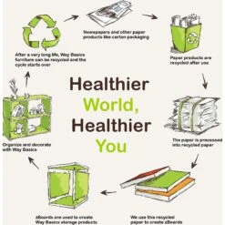 Way Basics ZBoard Paperboard Modern Enclosed Cat Litter Box -Pet Cat Supplies Store 280425 PT8. AC SS1800 V1624395469