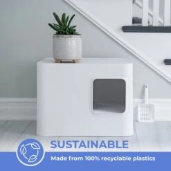 Meowy Studio Loo Enclosed Cat Litter Box Concealment -Pet Cat Supplies Store 280430 PT6. AC SS1800 V1623358122