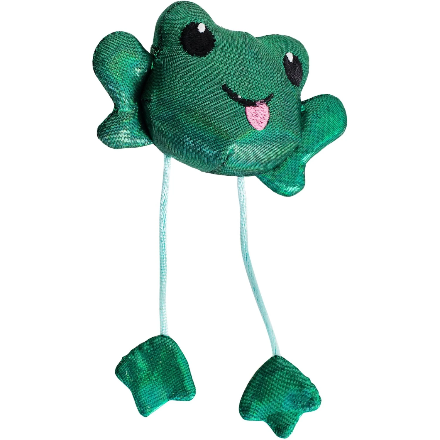 Catstages Toss 'N Dangle Frog Plush Cat Toy 1 Catstages Toss 'N Dangle Frog Plush Cat Toy