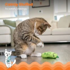 Catstages Crunchy Pickle Kicker Plush Cat Toy With Catnip -Pet Cat Supplies Store 282267 PT2. AC SS1800 V1636502585