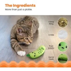 Catstages Crunchy Pickle Kicker Plush Cat Toy With Catnip -Pet Cat Supplies Store 282267 PT3. AC SS1800 V1636510697