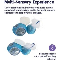 Catstages Firefly Treat Stuffer Cat Toy, 2 Count -Pet Cat Supplies Store 282269 PT3. AC SS1800 V1636506199