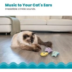 Catstages Toss 'N Twinkle Plush Cat Toy With Catnip, 3 Count -Pet Cat Supplies Store 282271 PT3. AC SS1800 V1636500175