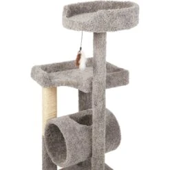 Frisco 54-in Real Carpet Cat Tree With Tunnel And Square Perches 6 Frisco 54-in Real Carpet Cat Tree With Tunnel And Square Perches -Pet Cat Supplies Store 282767 PT3. AC SS1800 V1621949643