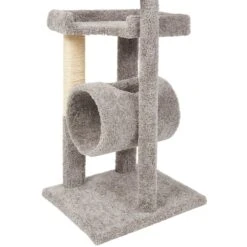 Frisco 54-in Real Carpet Cat Tree With Tunnel And Square Perches -Pet Cat Supplies Store 282767 PT4. AC SS1800 V1621948663