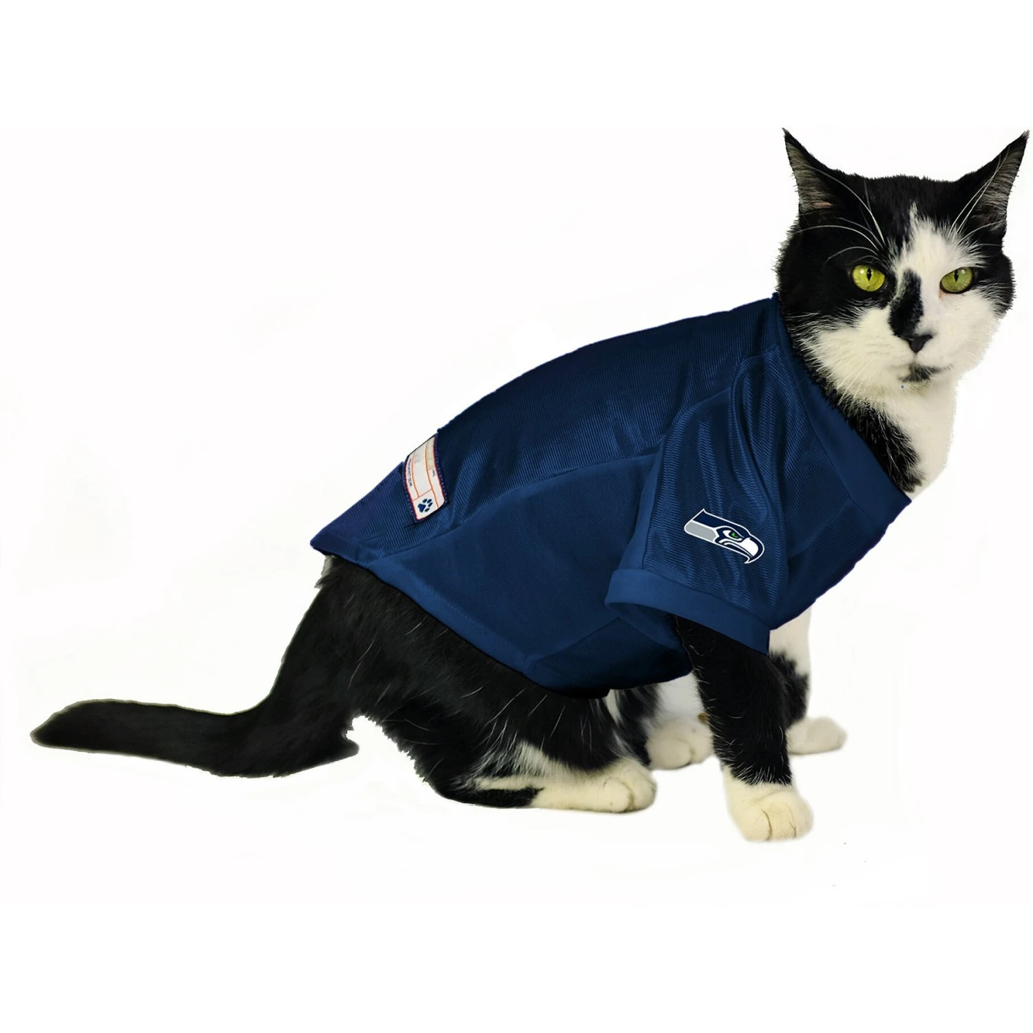Littlearth NFL Stretch Dog & Cat Jersey, Seattle Seahawks 5 Littlearth NFL Stretch Dog & Cat Jersey, Seattle Seahawks - Image 5