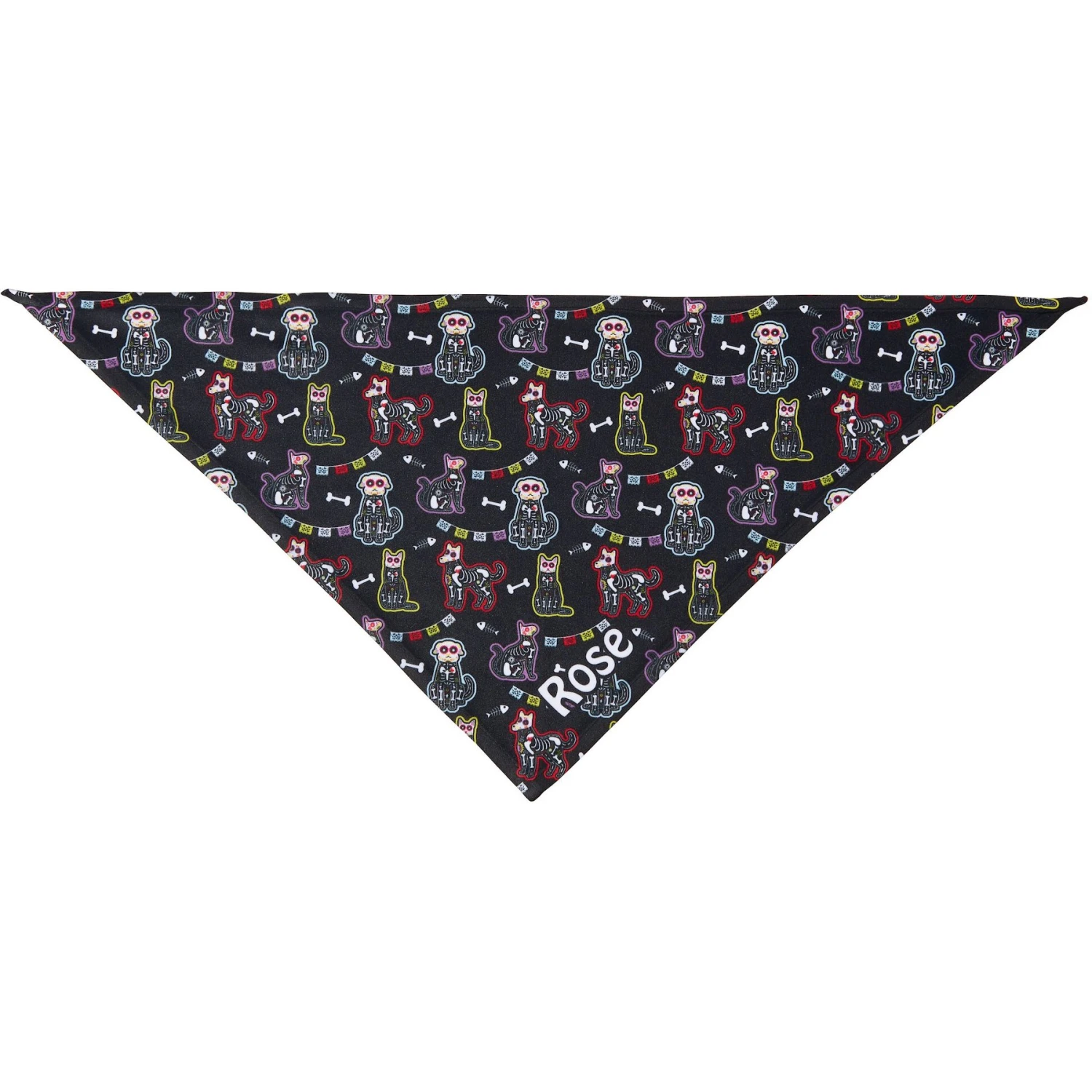 Frisco Dia De Los Muertos Personalized Dog & Cat Bandana 4 Frisco Dia De Los Muertos Personalized Dog & Cat Bandana - Image 4