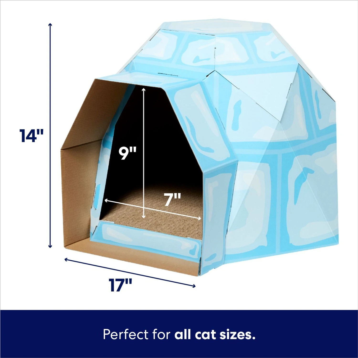 Frisco Igloo Cardboard Cat House 2 Frisco Igloo Cardboard Cat House - Image 2