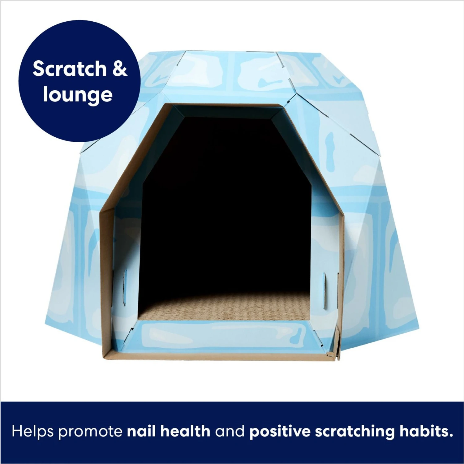 Frisco Igloo Cardboard Cat House 3 Frisco Igloo Cardboard Cat House - Image 3