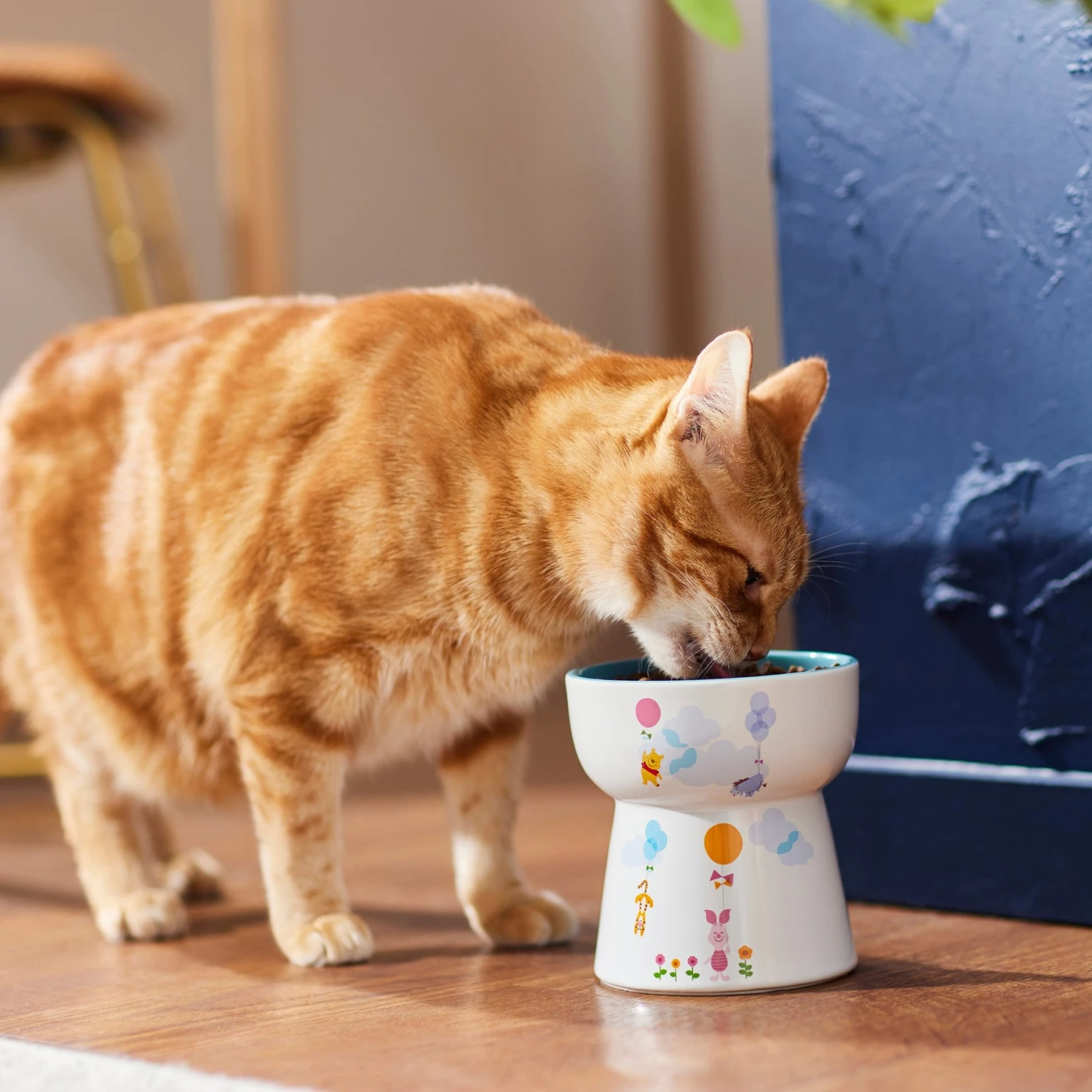 Disney Winnie The Pooh Tall Shape Non-Skid Elevated Ceramic Cat Bowl 3 Disney Winnie The Pooh Tall Shape Non-Skid Elevated Ceramic Cat Bowl - Image 3