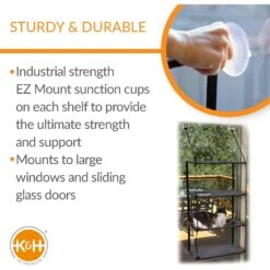 K&H Pet Products EZ Mount Quad Stack Cat Furniture -Pet Cat Supplies Store 296495 PT2. AC SS1800 V1627942905