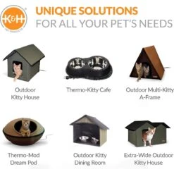 K&H Pet Products Heated Two-Story Kitty House -Pet Cat Supplies Store 296500 PT8. AC SS1800 V1627946291