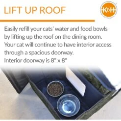K&H Pet Products Unheated Two-Story Kitty House -Pet Cat Supplies Store 296502 PT2. AC SS1800 V1635440481