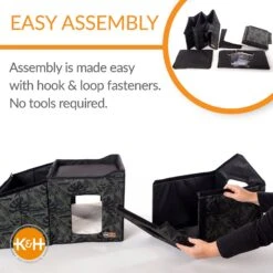 K&H Pet Products Unheated Two-Story Kitty House -Pet Cat Supplies Store 296502 PT4. AC SS1800 V1635455492