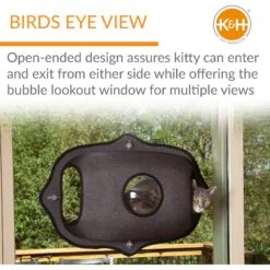 K&H Pet Products EZ Mount Bubble Pod Cat Window Perch -Pet Cat Supplies Store 296522 PT2. AC SS1800 V1628200626