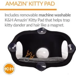 K&H Pet Products EZ Mount Bubble Pod Cat Window Perch -Pet Cat Supplies Store 296522 PT3. AC SS1800 V1628200307