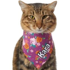 Frisco Fall Floral Personalized Dog & Cat Bandana -Pet Cat Supplies Store 296990 PT7. AC SS1800 V1627653979