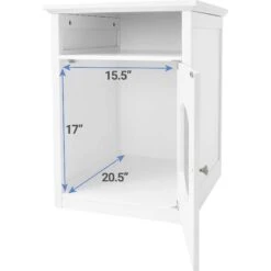 Frisco Decorative Side Table Cat Litter Box Cover & Frisco Open Top Cat Litter Box With Rim, Large -Pet Cat Supplies Store 297992 PT3. AC SS1800 V1621293130