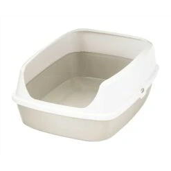 Frisco Decorative Side Table Cat Litter Box Cover & Frisco Open Top Cat Litter Box With Rim, Large -Pet Cat Supplies Store 297992 PT5. AC SS1800 V1621303645