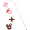 Disney Mickey & Minnie Mouse Donut Teaser Cat Toy With Catnip