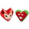 Marvel 's Scarlet Witch & Vision Hearts Plush Cat Toy With Catnip, 2 Count