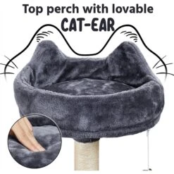 Yaheetech 68.5-in Plush Cat Tower, Dark Gray -Pet Cat Supplies Store 306515 PT2. AC SS1800 V1624372351