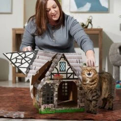 Frisco Tudor House Cardboard Cat House 9 Frisco Tudor House Cardboard Cat House -Pet Cat Supplies Store 308815 PT3. AC SS1800 V1696880189