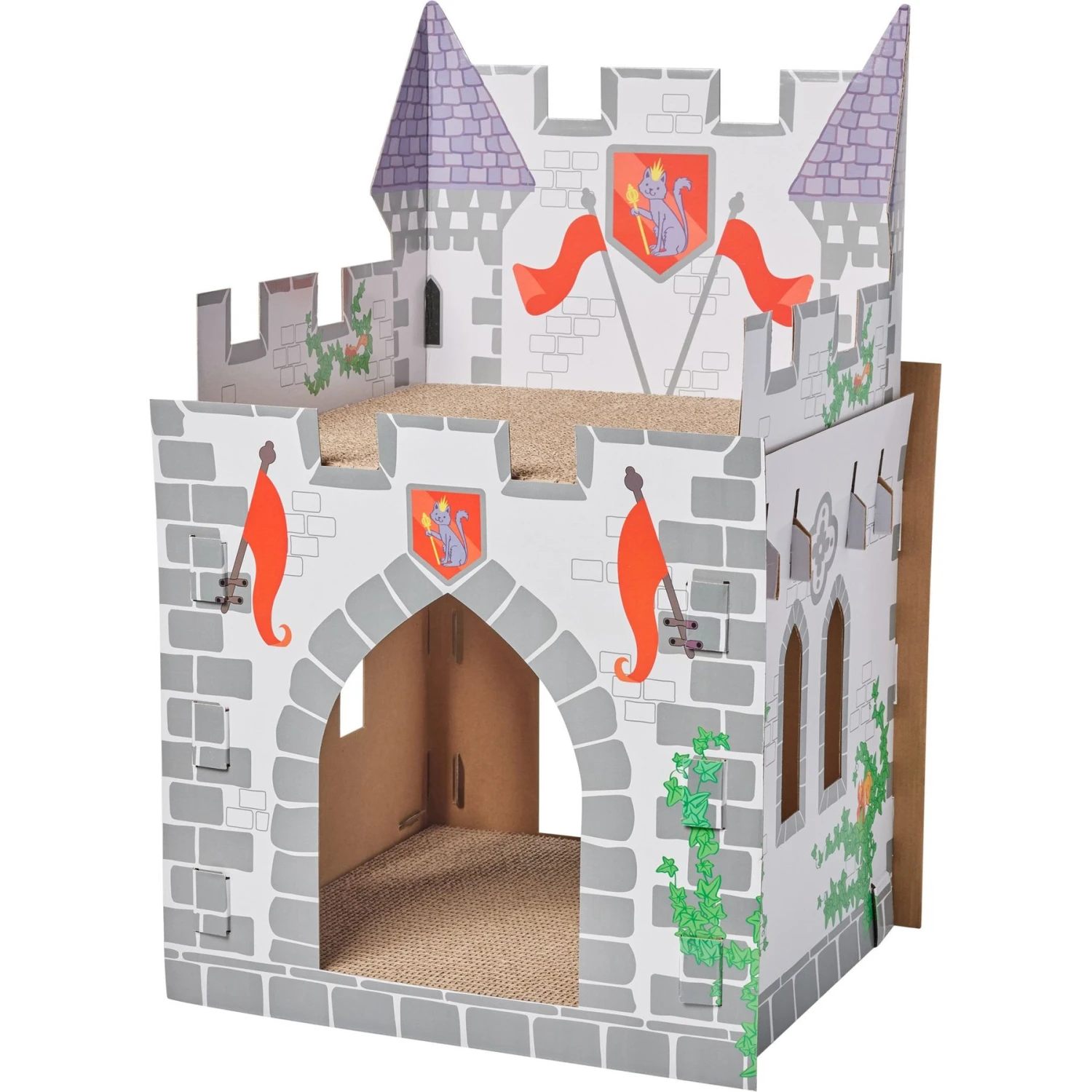 Frisco Castle Cardboard Cat House, 2-Story 1 Frisco Castle Cardboard Cat House, 2-Story