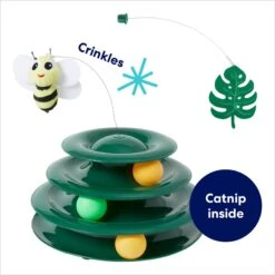 Frisco Bee & Leaf Cat Tracks Cat Toy With Catnip -Pet Cat Supplies Store 308889 PT2. AC SS1800 V1695760990