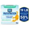 Fresh Step Outstretch Concentrated Unscented Clumping Clay Cat Litter, 19-lb Box