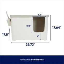 Frisco Multi-Function Covered Cat Litter Box, Jumbo -Pet Cat Supplies Store 309855 PT1. AC SS1800 V1703194406