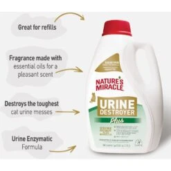 Nature's Miracle Cat Urine Destroyer Plus Enzymatic Formula Stain Remover Refill, 1-gal Bottle 12 Nature's Miracle Cat Urine Destroyer Plus Enzymatic Formula Stain Remover Refill, 1-gal Bottle -Pet Cat Supplies Store 313855 PT3. AC SS1800 V1701116479