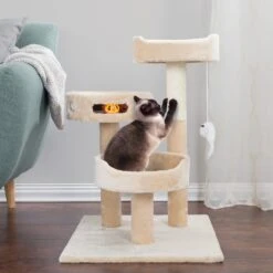 Pet Adobe 3-Tier 27.5-in Cat Tree & Condo -Pet Cat Supplies Store 314981 PT3. AC SS1800 V1626398534