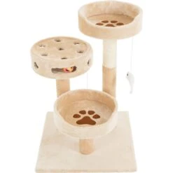 Pet Adobe 3-Tier 27.5-in Cat Tree & Condo -Pet Cat Supplies Store 314981 PT6. AC SS1800 V1626391587