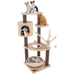 Pet Adobe 6-Tier 43.5-in Cat Tree & Condo