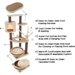 Pet Adobe 6-Tier 43.5-in Cat Tree & Condo 9 Pet Adobe 6-Tier 43.5-in Cat Tree & Condo -Pet Cat Supplies Store 314987 PT2. AC SS1800 V1626395194