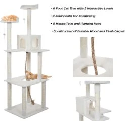 Pet Adobe Multi-Level 71.5-in Cat Tree & Condo 9 Pet Adobe Multi-Level 71.5-in Cat Tree & Condo -Pet Cat Supplies Store 315014 PT2. AC SS1800 V1626395539