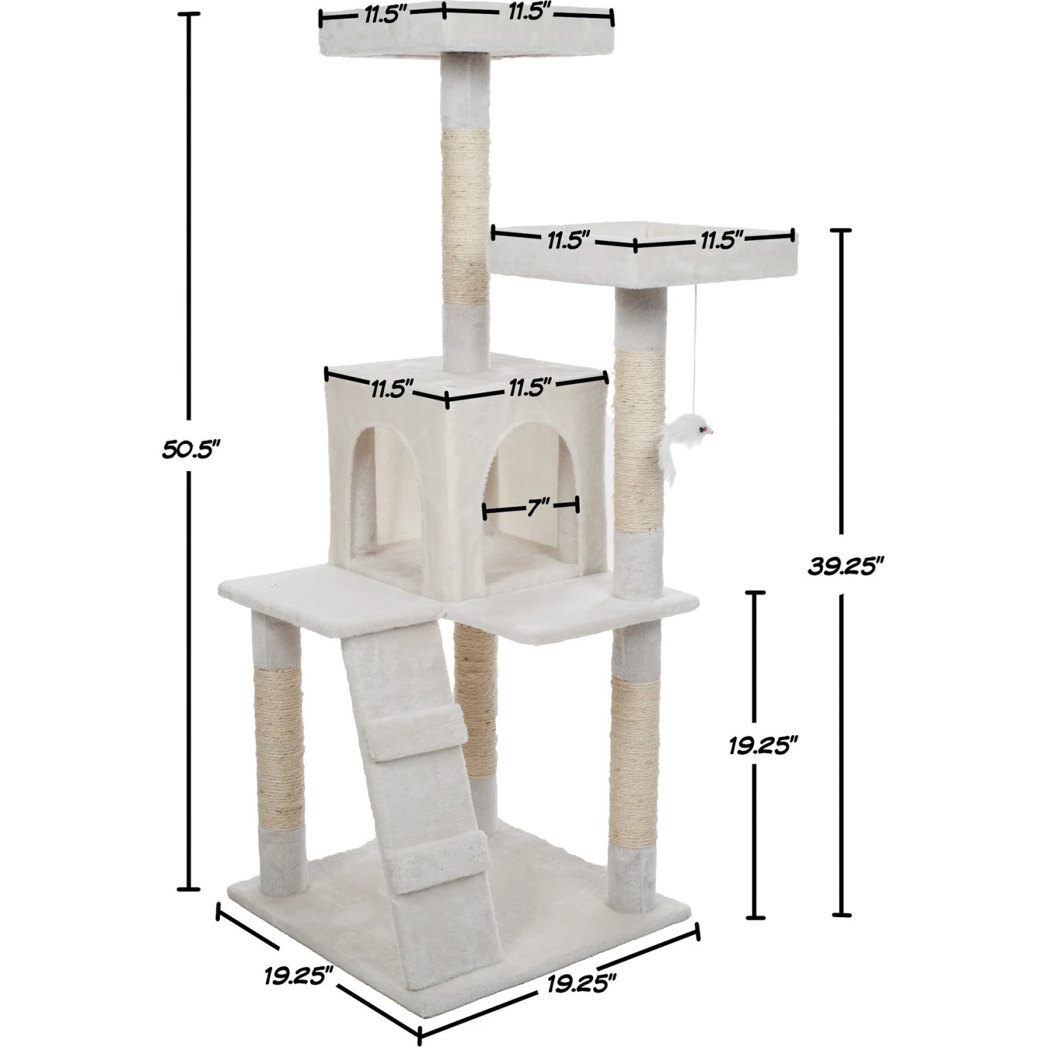 Pet Adobe Multi-Level 50.25-in Cat Tree 2 Pet Adobe Multi-Level 50.25-in Cat Tree - Image 2