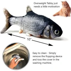 Pet Fit For Life Robotic Floppy Fish & Wand Cat Toy 14 Pet Fit For Life Robotic Floppy Fish & Wand Cat Toy -Pet Cat Supplies Store 316700 PT5. AC SS1800 V1631782583