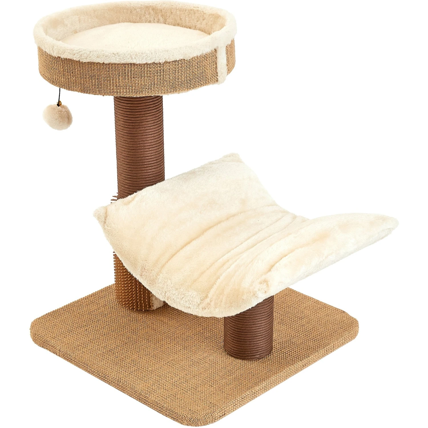 Two By Two The Yaupon 21.5-in Cat Tree & Lounger, Beige 5 Two By Two The Yaupon 21.5-in Cat Tree & Lounger, Beige - Image 5