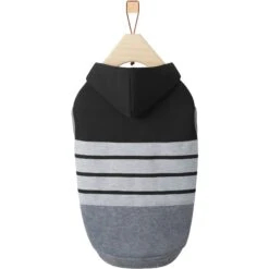 Frisco Gray Striped Dog & Cat Hoodie -Pet Cat Supplies Store 317305 PT4. AC SS1800 V1646435610