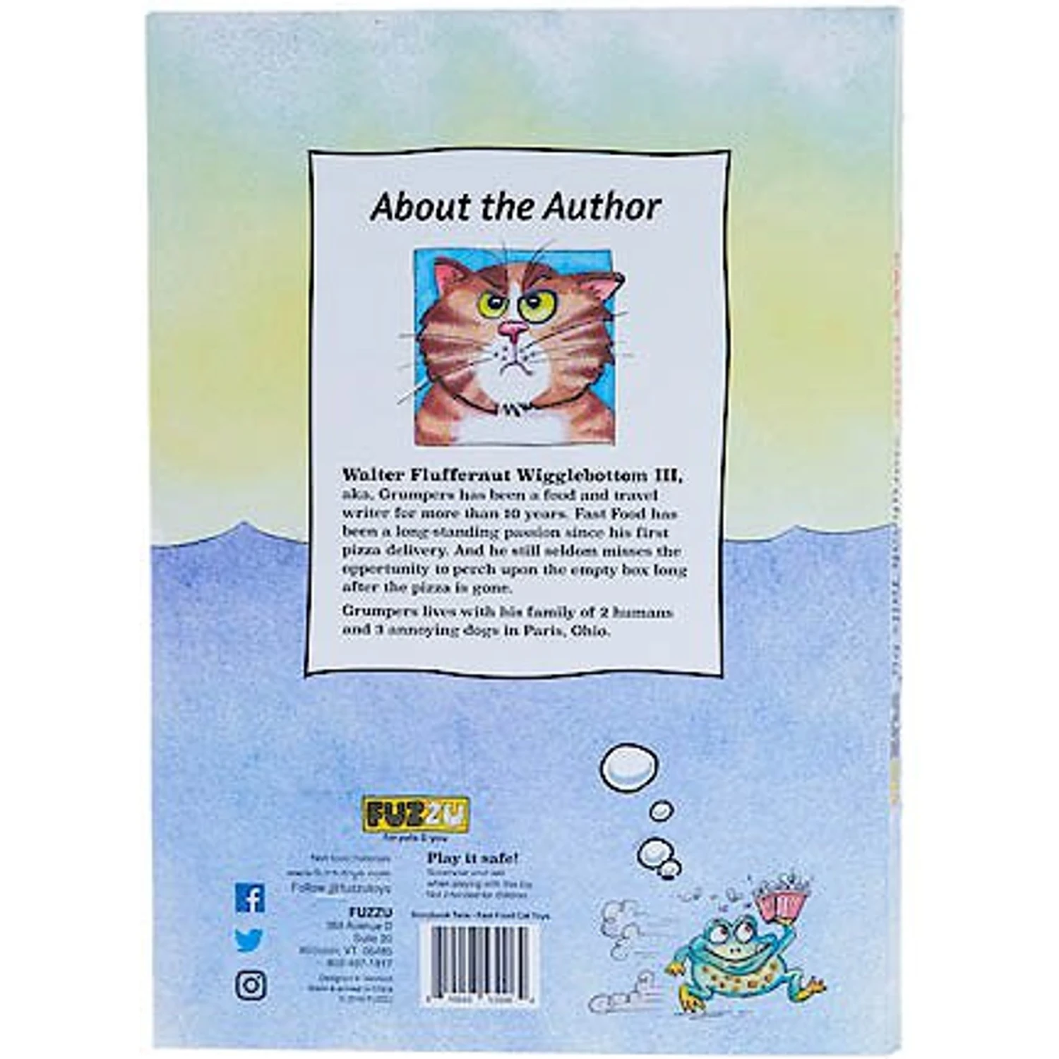 FUZZU Fast Food Cats Book, 11x7-in 3/4x1/2-in 2 FUZZU Fast Food Cats Book, 11x7-in 3/4x1/2-in - Image 2