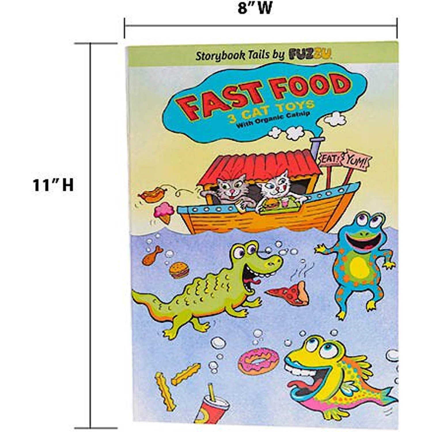 FUZZU Fast Food Cats Book, 11x7-in 3/4x1/2-in 4 FUZZU Fast Food Cats Book, 11x7-in 3/4x1/2-in - Image 4