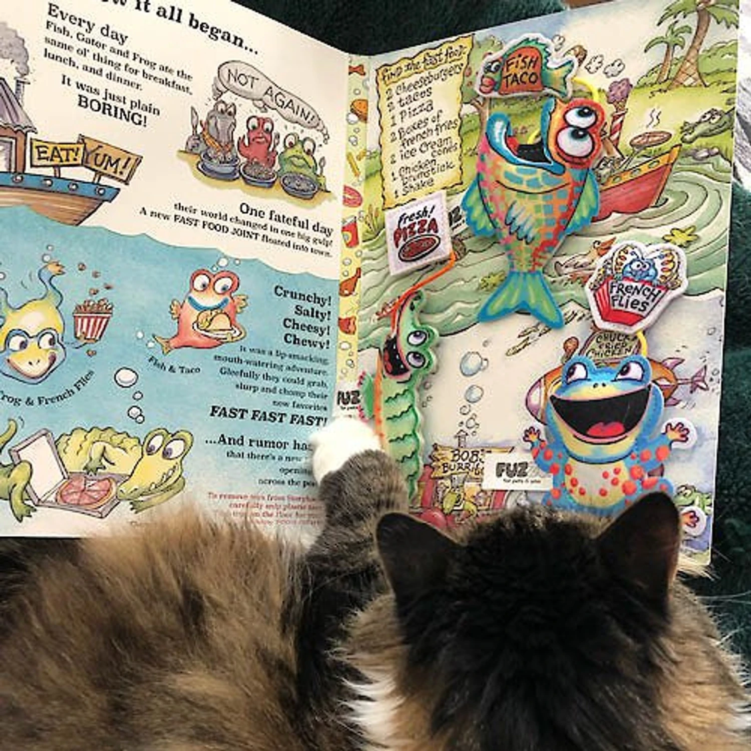 FUZZU Fast Food Cats Book, 11x7-in 3/4x1/2-in 8 FUZZU Fast Food Cats Book, 11x7-in 3/4x1/2-in - Image 8