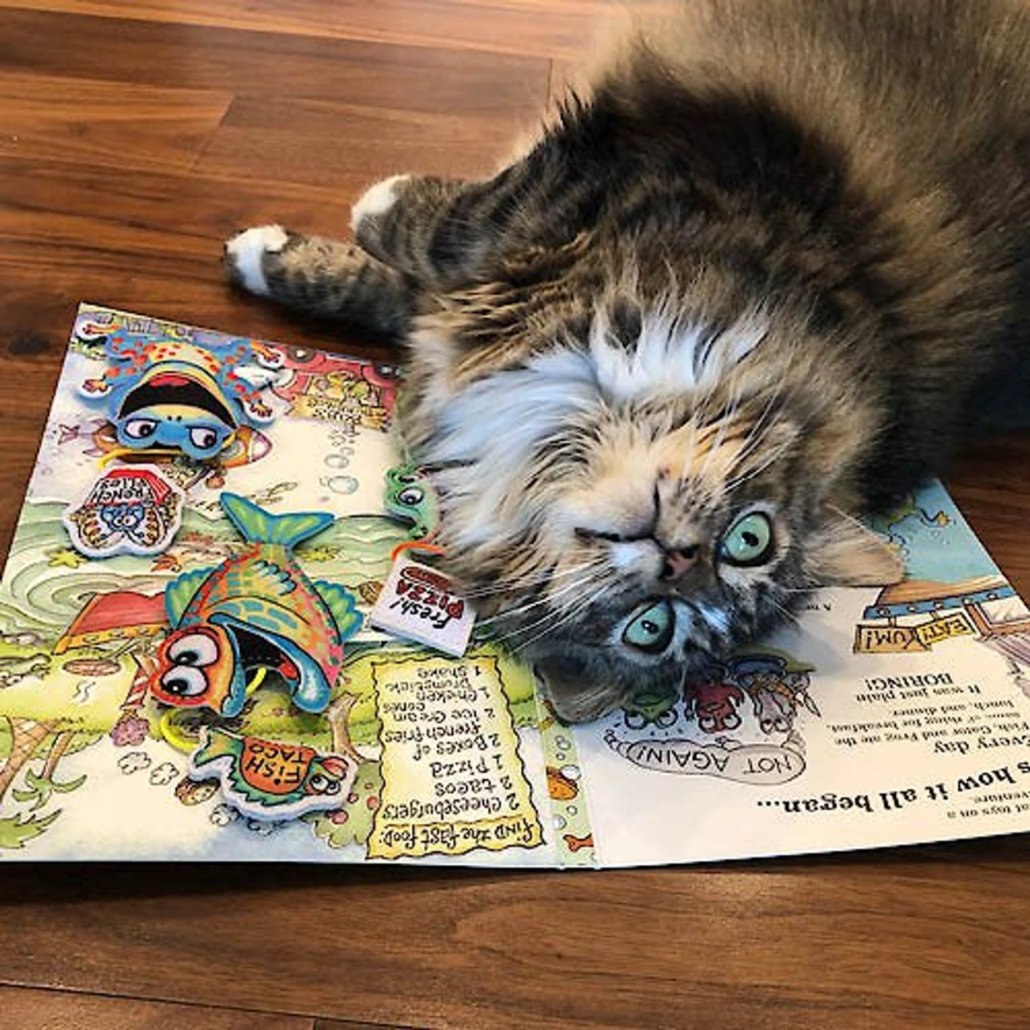 FUZZU Fast Food Cats Book, 11x7-in 3/4x1/2-in 9 FUZZU Fast Food Cats Book, 11x7-in 3/4x1/2-in - Image 9