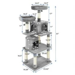 Frisco 61-in Faux Fur Cat Tree & Condo & Frisco 38-in Cat Tree With Condo, Top Perch & Toy 11 Frisco 61-in Faux Fur Cat Tree & Condo & Frisco 38-in Cat Tree With Condo, Top Perch & Toy -Pet Cat Supplies Store 318964 PT2. AC SS1800 V1630367789