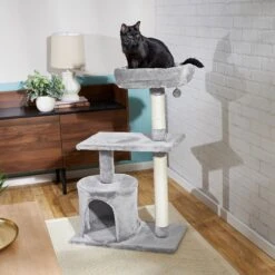 Frisco 61-in Faux Fur Cat Tree & Condo & Frisco 38-in Cat Tree With Condo, Top Perch & Toy 17 Frisco 61-in Faux Fur Cat Tree & Condo & Frisco 38-in Cat Tree With Condo, Top Perch & Toy -Pet Cat Supplies Store 318964 PT8. AC SS1800 V1630366879