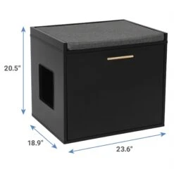 Frisco Drop Down Door Bench Cat Litter Box Cover -Pet Cat Supplies Store 322629 PT2. AC SS1800 V1653488860